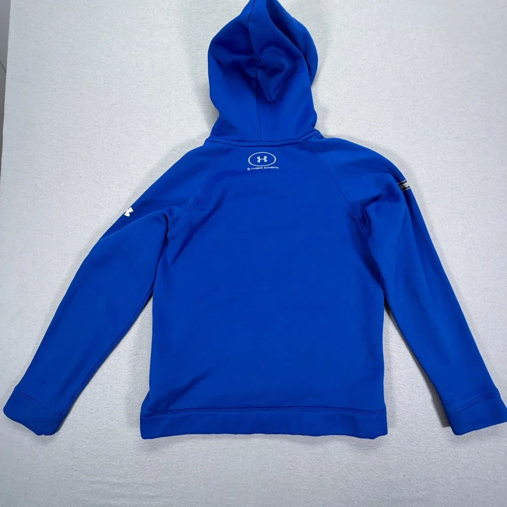 Under Armour Hoodie Kids Large Blue Excellent NFL New‎ York Giants ColdGear